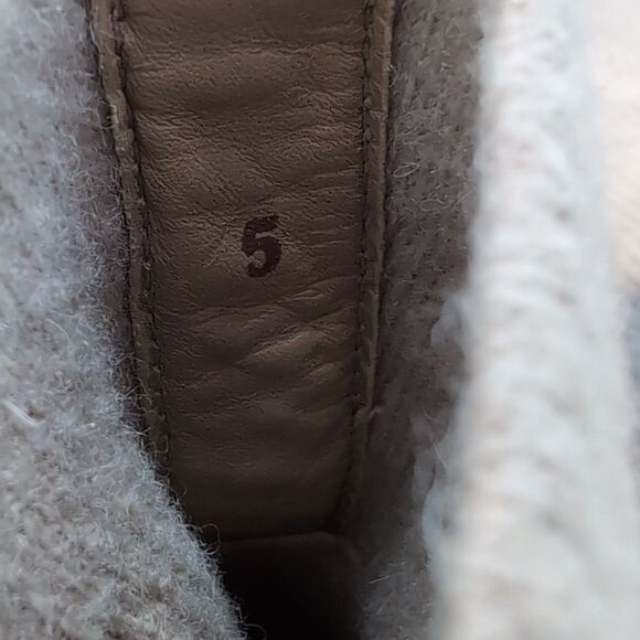 Everlane The Glove Wool Blend Pull On Boot Oatmeal Size 5 - Picture 13 of 14